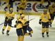 Predators left wing Filip Forsberg (9) is congratulated