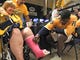 PK Subban signs Patti McIntyre's cast Tuesday, Oct.