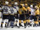 Predators defenseman P.K. Subban (76) and his teammates