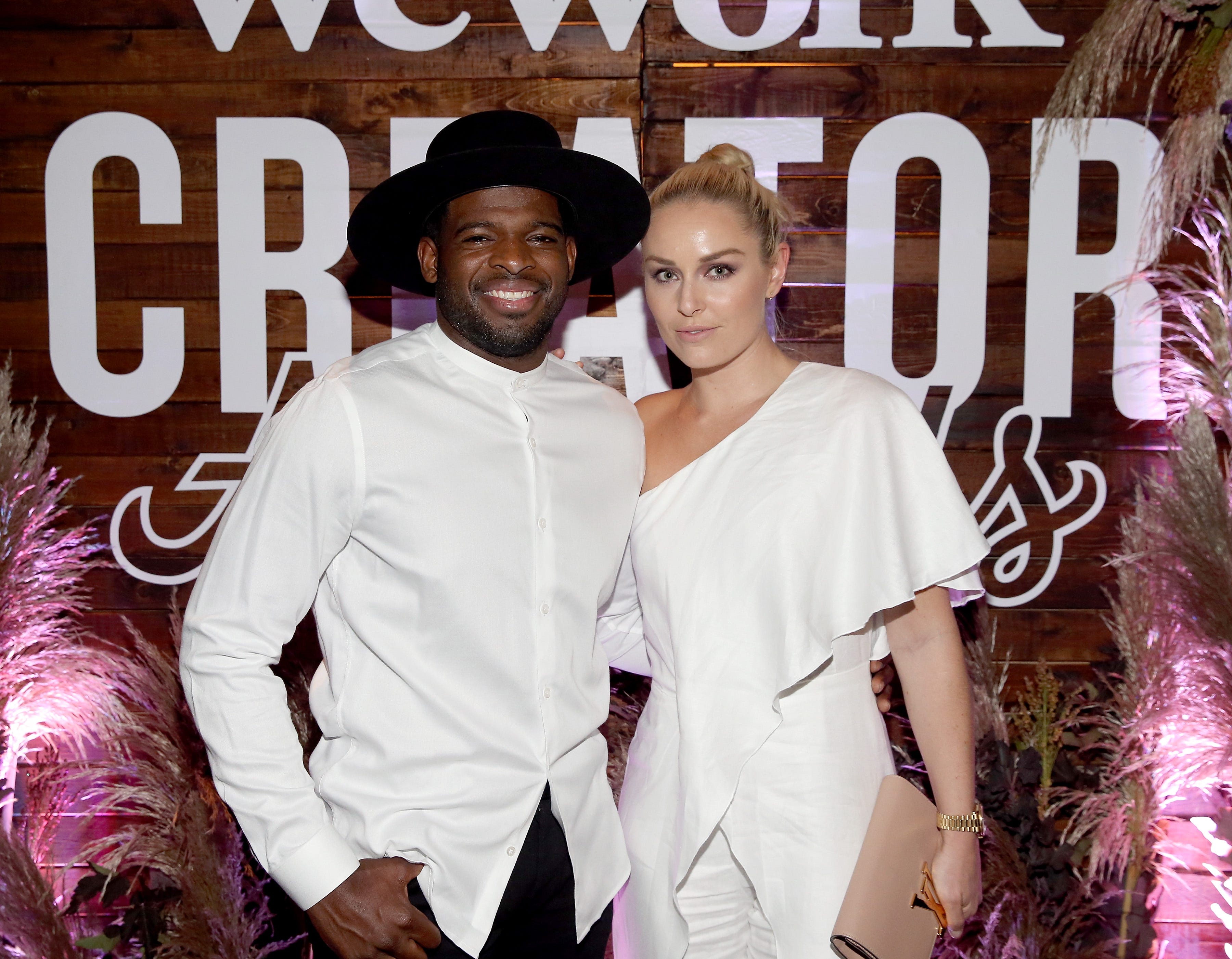 P. K. Subban and Lindsey Vonn attend the Nashville Creator Awards hosted by WeWork at Marathon Music Works on September 13, 2018 in Nashville, Tenn.