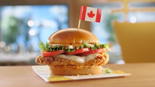 Tomato Mozzarella Chicken Sandwich from Canada.