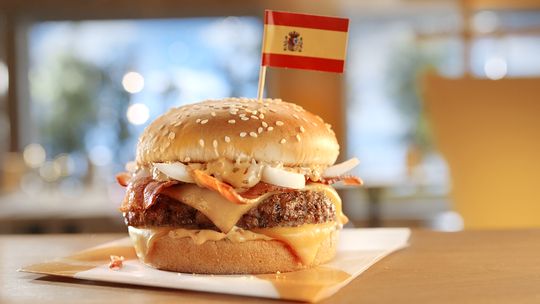 Grand McExtreme Bacon Burger from Spain.