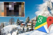 google maps map googlemaps uk france ski accident embarrassing fall