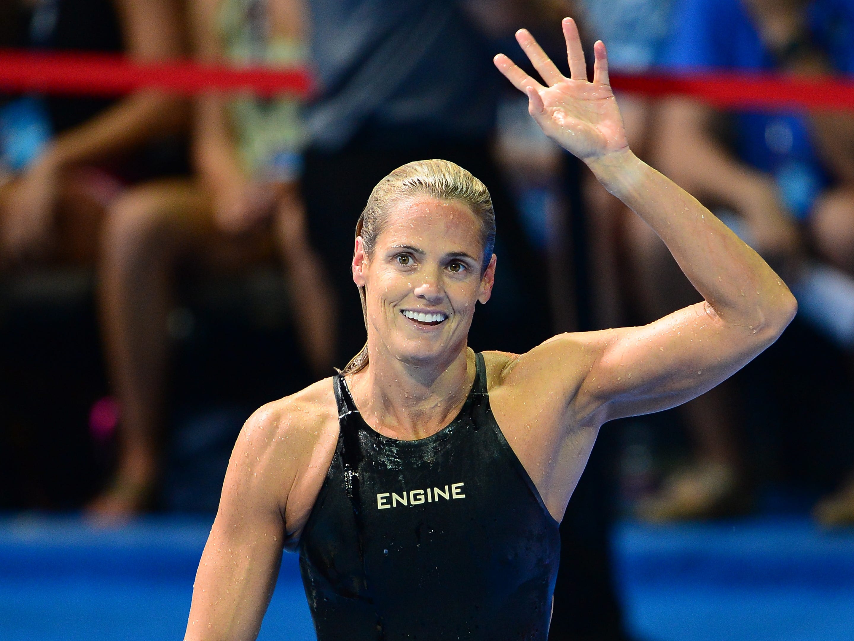 Dara Torres (swimming), retired age 45