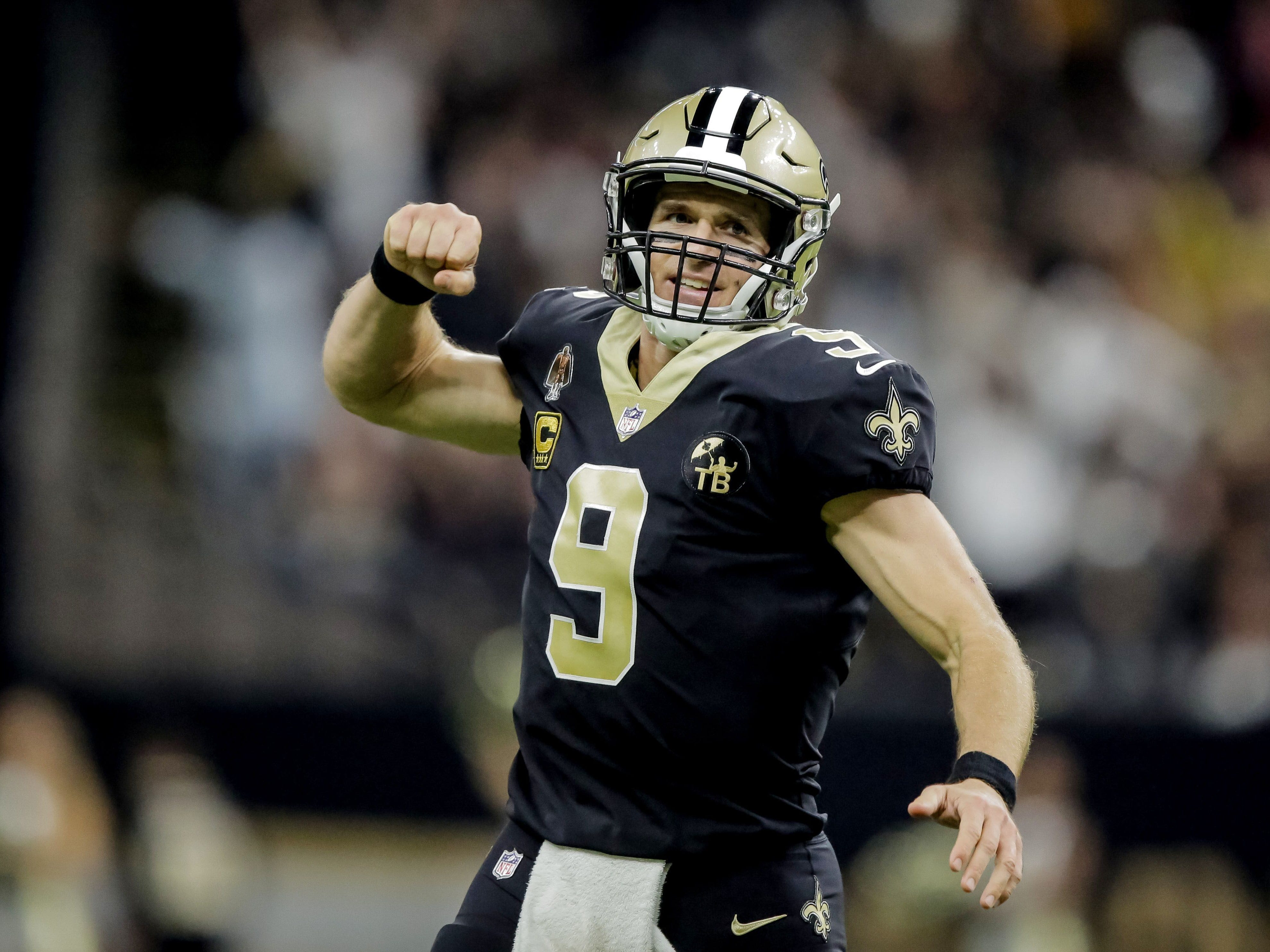 Drew Brees (football), 40 -active