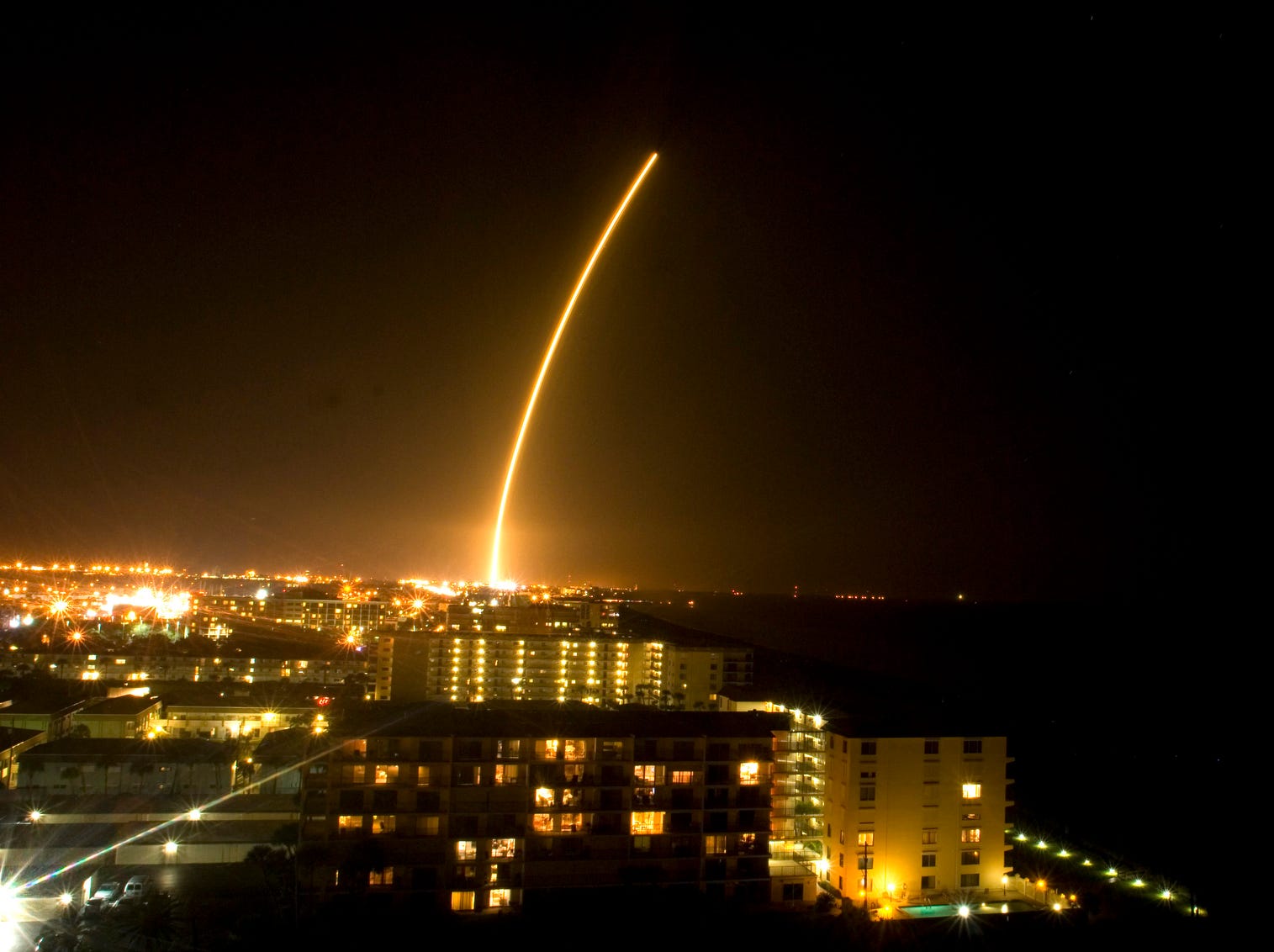 An United Launch Alliance Atlas V rocket lifts off from Cape Canaveral Air Force Station Wednesday evening, Jan. 30, 2013 in Cape Canaveral, Fla. The rocket is carrying the latest Tracking and Data Relay Satellite for NASA. This is the 11th TDRS (T-driss) satellite to be launched by NASA. The space agency uses the orbiting network to communicate with the astronauts living on the International Space Station. The satellites also relay all the images taken by the Hubble Space Telescope.