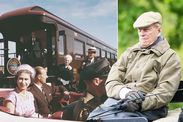 prince philip duke of edinburgh royal family travel train 