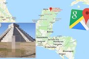 google maps street view blonde woman mexico holidays tourist