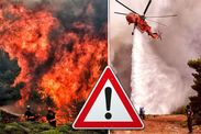 greece holidays greek wildfire fco latest warning athens stay indoors 