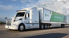 PHOTO: A TuSimple self-driving trucks is seen here.