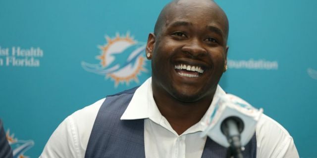 Miami Dolphins LT, Laremy Tunsil was traded to the Houston Texans on Saturday, according to a report by Ian Rapoport. (AP Photo/Lynne Sladky)