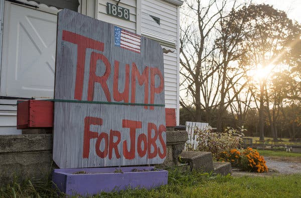 A sign in Butler Township, Ohio, Nov. 8, 2016