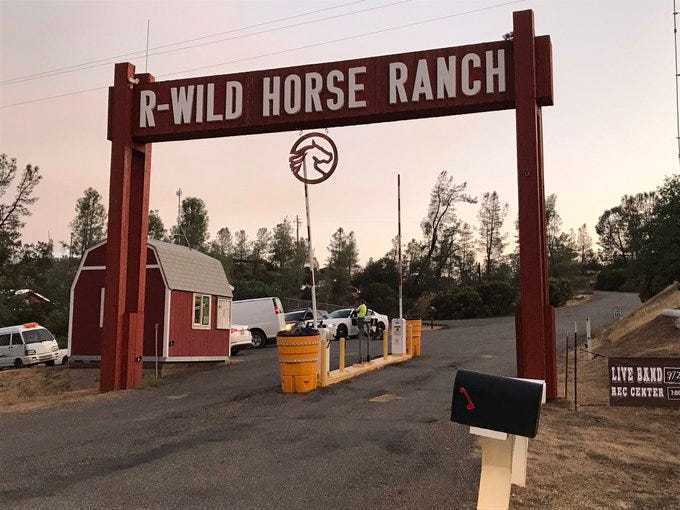 R-Wild Horse Ranch was under recommended evacuation on Thursday, due to the Red Bank Fire.