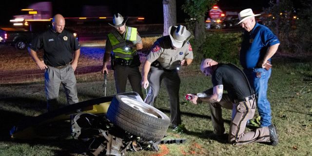 Police said that bank robbery suspect LeEdward Hopkins, 43, of Houston, was killed in the crash.