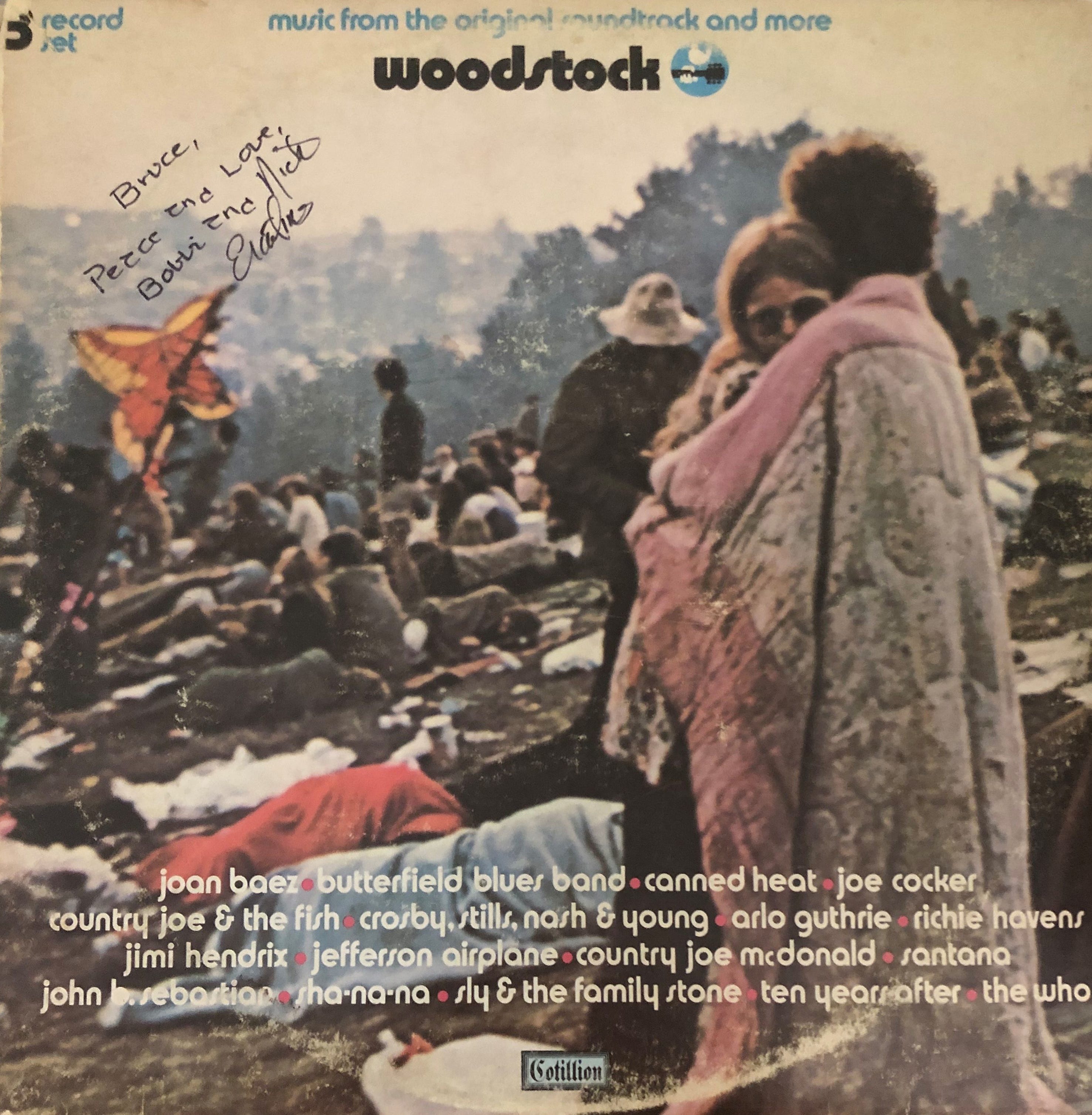 Bobbi and Nick Ercoline at Woodstock in 1969. Their photo was featured on the cover of the Woodstock album.