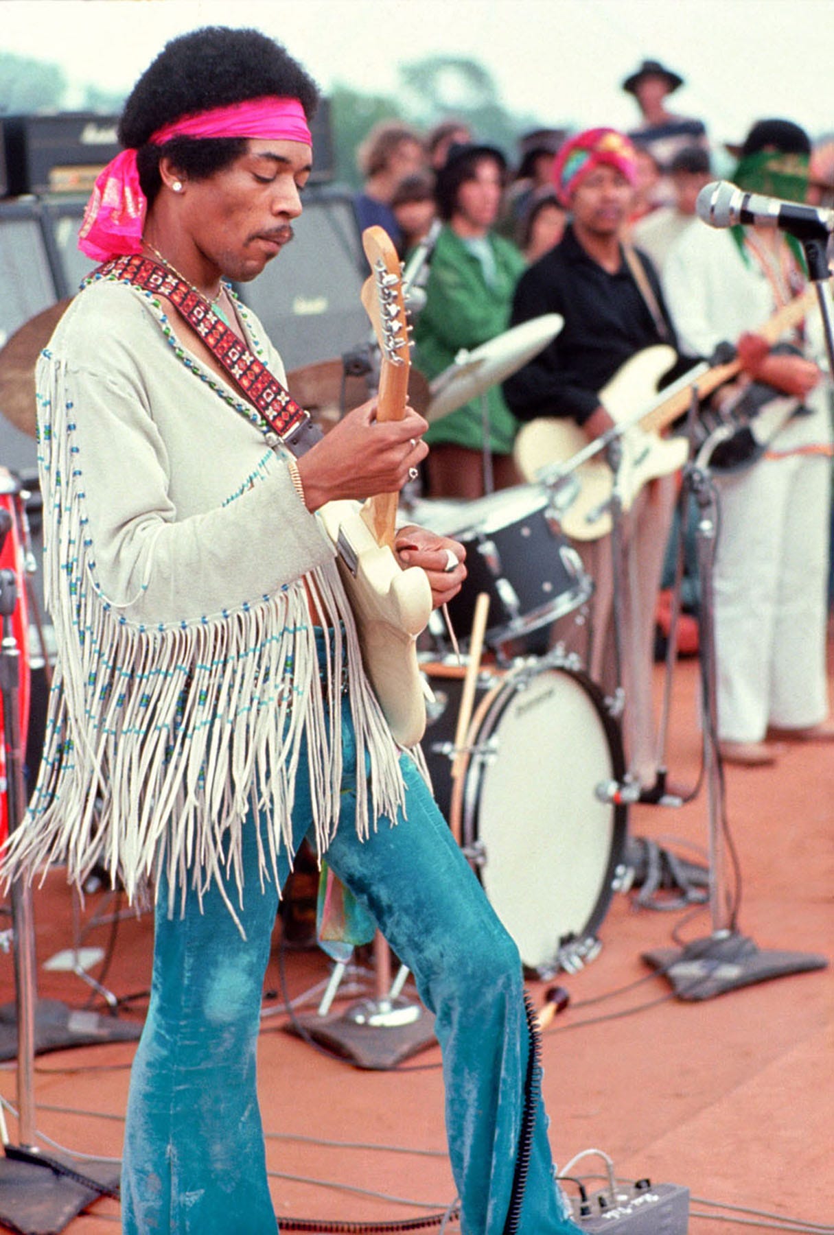 Guitarist Jimi Hendrix delivered an unforgettable "Star Spangled Banner" at Woodstock in 1969.