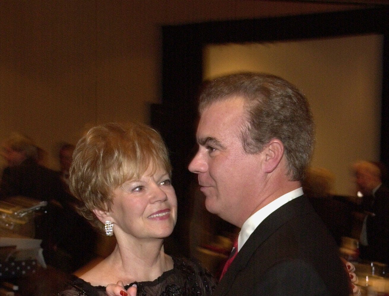 Nov. 16, 2002:&nbsp;Rob Braun takes Wray Jean Braun, his mother, for a spin around the dance floor.