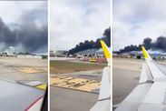 Fire malaga airport spain travel update flights cancelled delayed