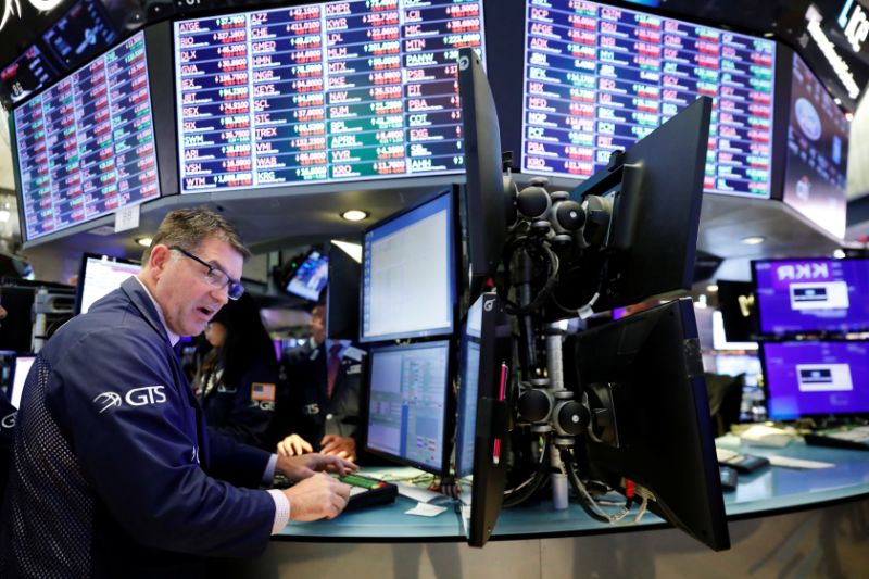 A trader works on the floor of the New York Stock Exchange shortly after the closing bell in New York, U.S., October 2, 2019. REUTERS/Lucas Jackson