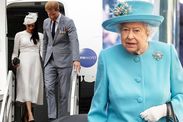 queen elizabeth meghan markle prince harry royal travel british airways private plane