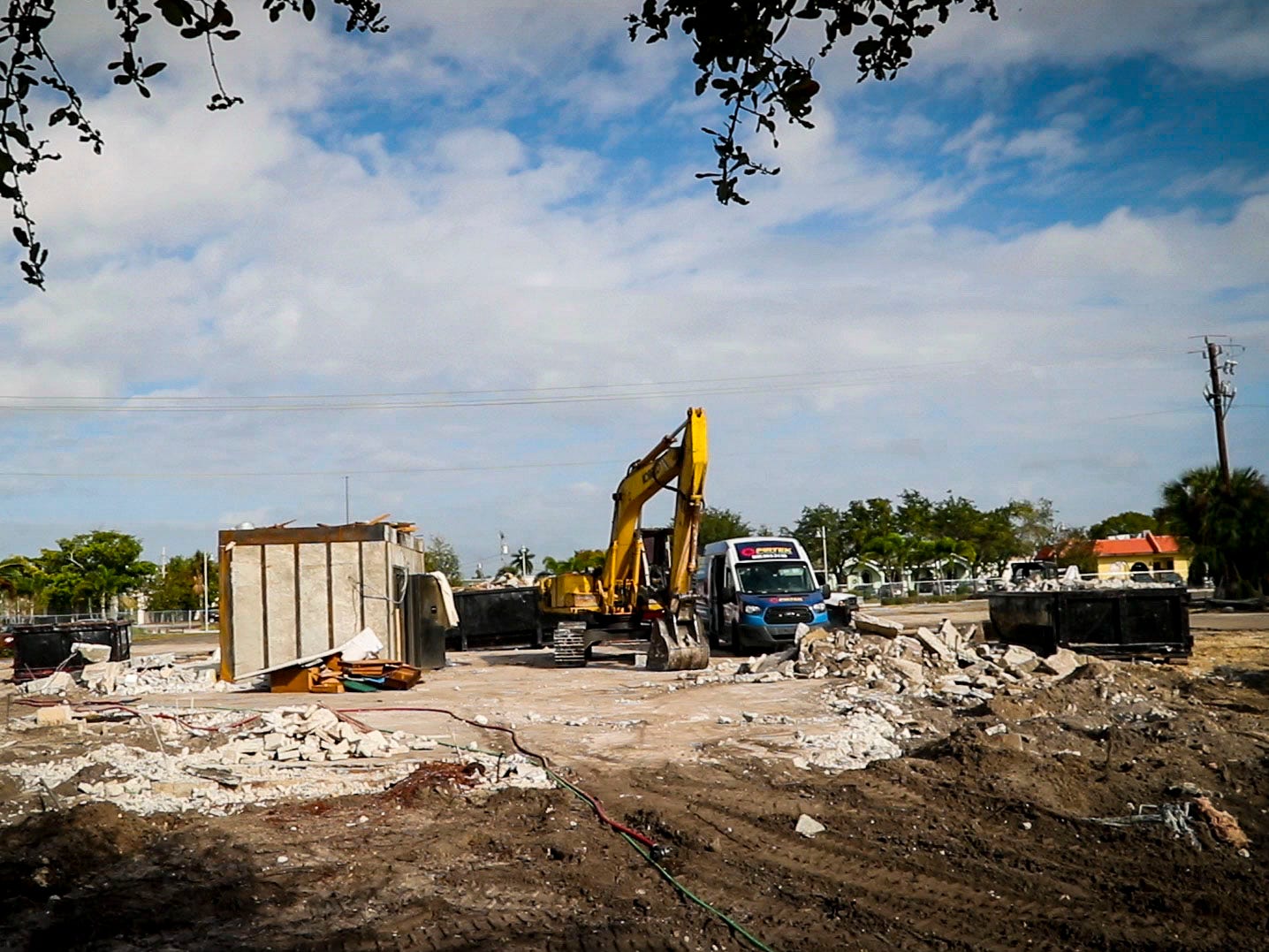 A look at Downtown Village Square, which has been talked about since 2006. Buildings are finally being demolished to make way for the commercial/residential development encompassing a city block, off Cape Coral Parkway in south Cape Coral. 