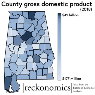 Total GDP by County