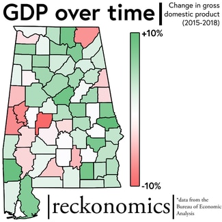 GDP change since 2015