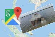 Google maps street view sinking boat funny viral photo reddit glitch