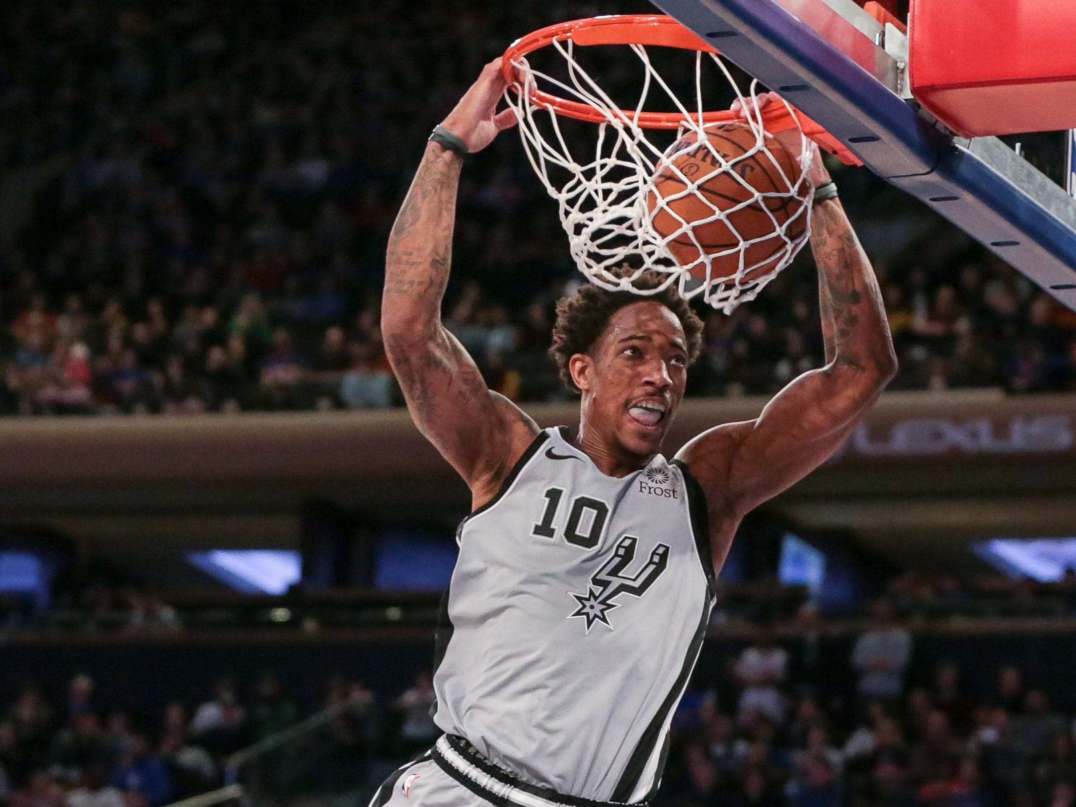 DeMar DeRozan, guard, San Antonio. Age: 30. Salary: $27.7 million.