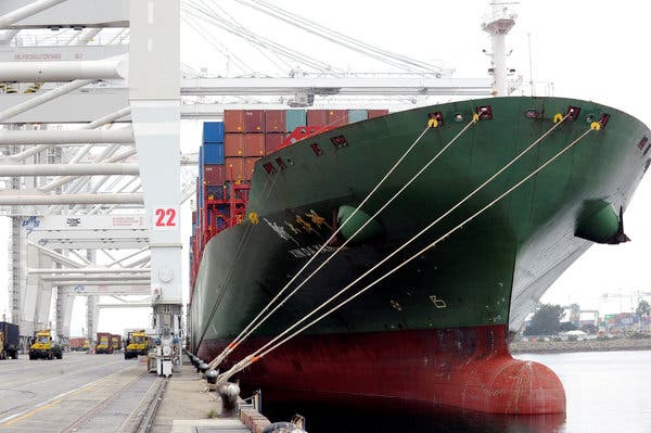 Shipping containers in Long Beach, Calif. The U.S. economy continued to look strong in January, with hiring up and inflation tame.