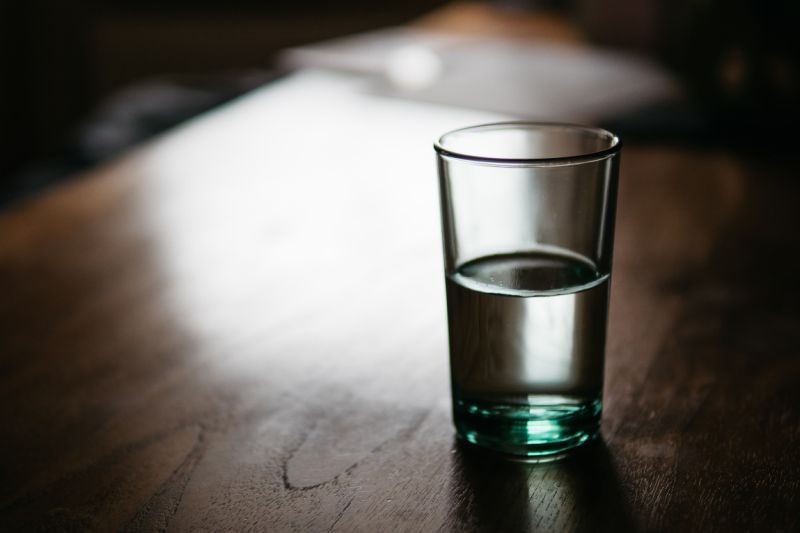 Drinking Glass On Table