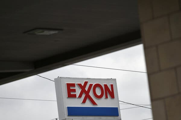 Exxon’s oil production was down 3 percent and natural gas output was down 12 percent from a year ago, a reflection of the crippling of global demand for energy.