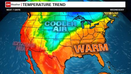 Labor Day heat gives way to cooler temperatures next week