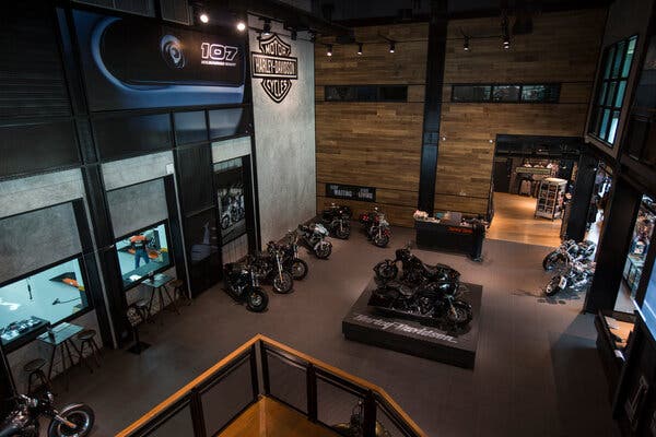 A Harley-Davidson showroom in Bangkok. The company moved motorcycle production for Europe from the United States to Thailand, to avoid being caught up in U.S. trade skirmishes with Europe.